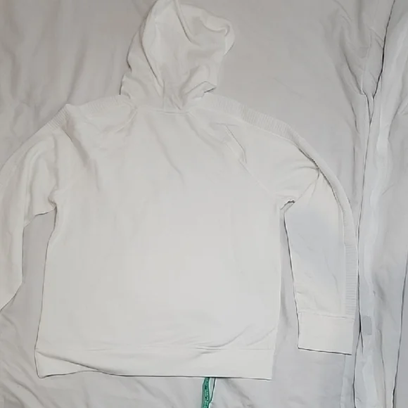 White Hoodie with Front Pocket - Picture 5 of 5